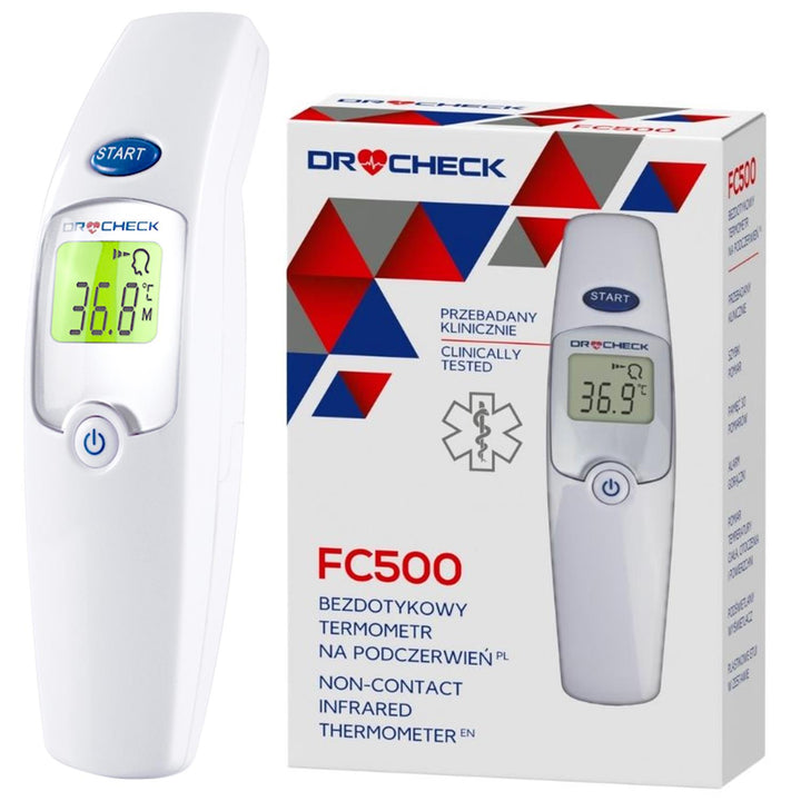 Безконтактен инфрачервен термометър DrCHECK FC500 с памет за 30 измервания