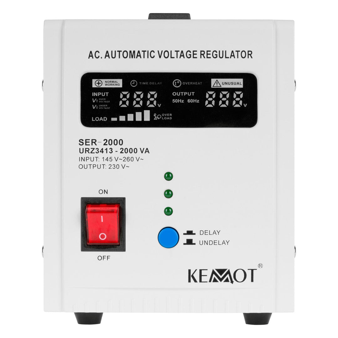 KEMOT SER-2000 автоматичен стабилизатор на напрежение 230 V