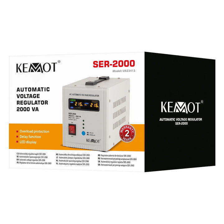 KEMOT SER-2000 автоматичен стабилизатор на напрежение 230 V