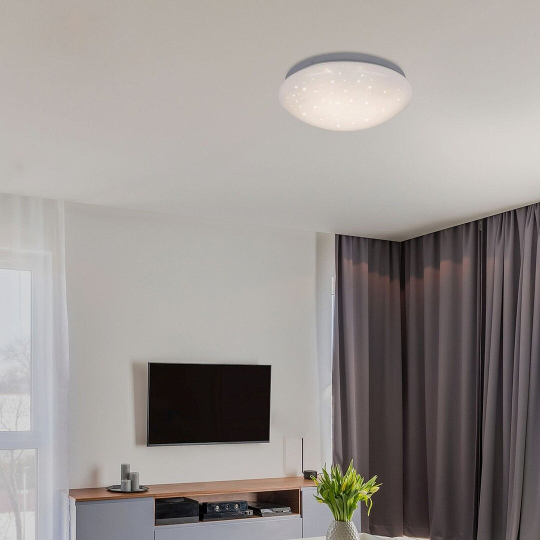 Rabalux Lucas 3937 кръгла плафониера, бяла, 18W