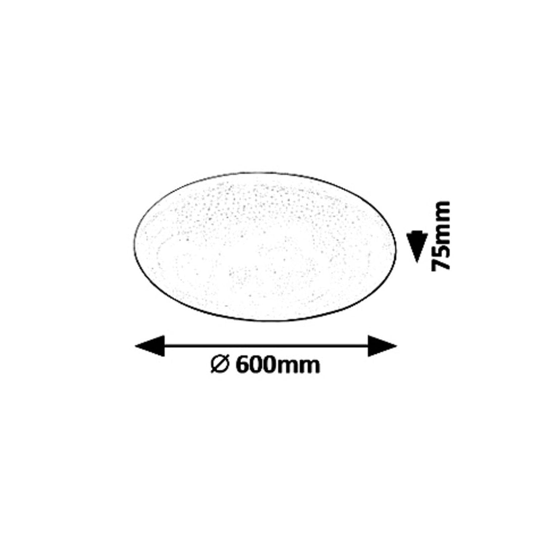 Rabalux Danny 5446 бяла 60W LED плафониера с регулируема светлина