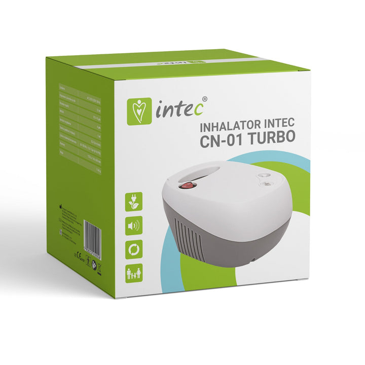Intec CN-01 Турбо компресор-бутален инхалатор, компактен размер