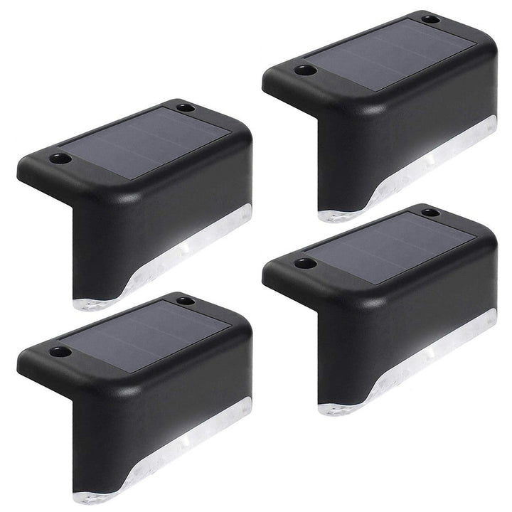 4x Maclean IP44 слънчева LED лампа за стълби, 4000K, Ni-MH 100 mAh, 80x45x45mm, MCE319 сензор за сумрак