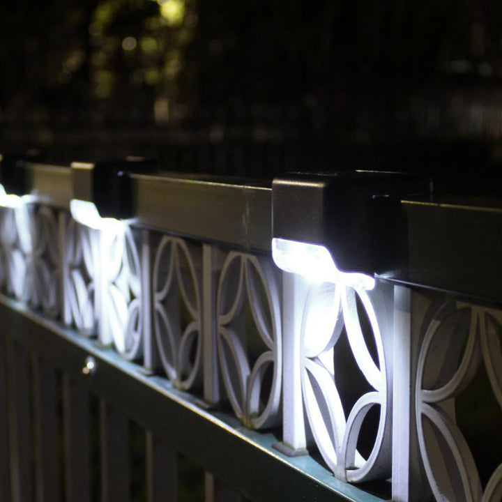 8x Maclean IP44 слънчева LED лампа за стълби, 4000K, Ni-MH 100 mAh, 80x45x45mm, MCE319 сензор за затъмняване