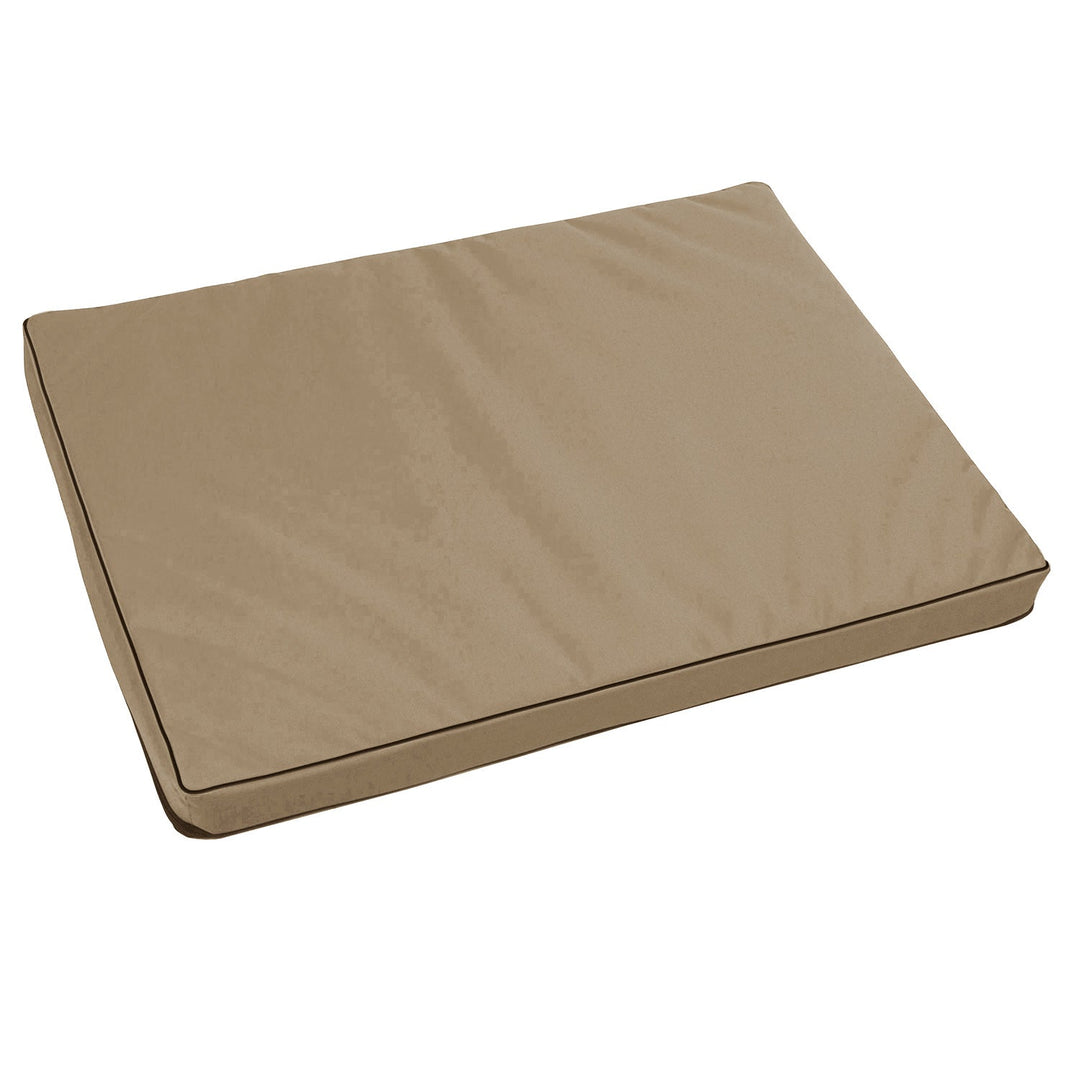 Vigo Standard матрак за кучета и котки, 80 x 60 x 5 cm, бежов с черна кайма