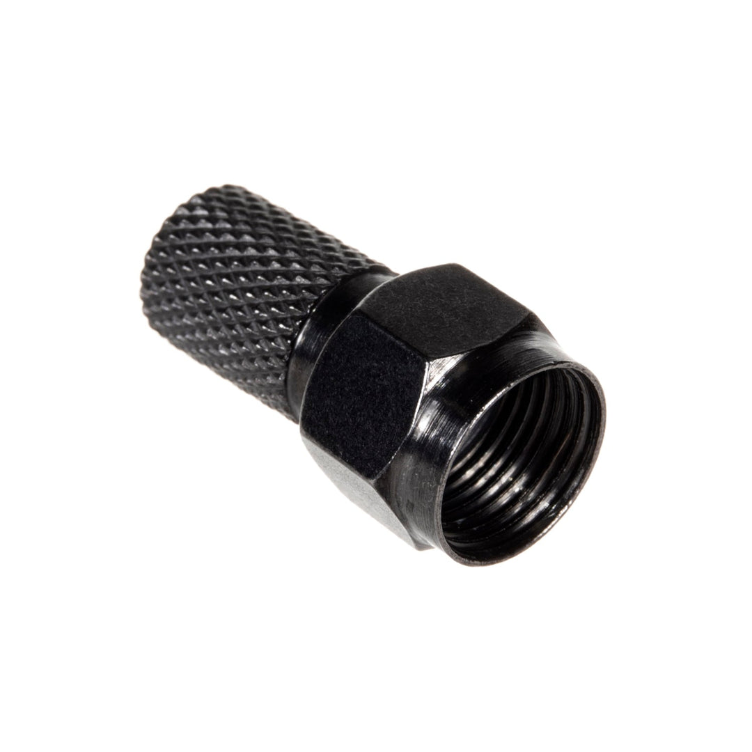 10x Maclean сателитен F конектор, телевизионна система, RG5.9, RG6, 6.8mm, никел с уплътнение, професионален, черен, MCTV-903