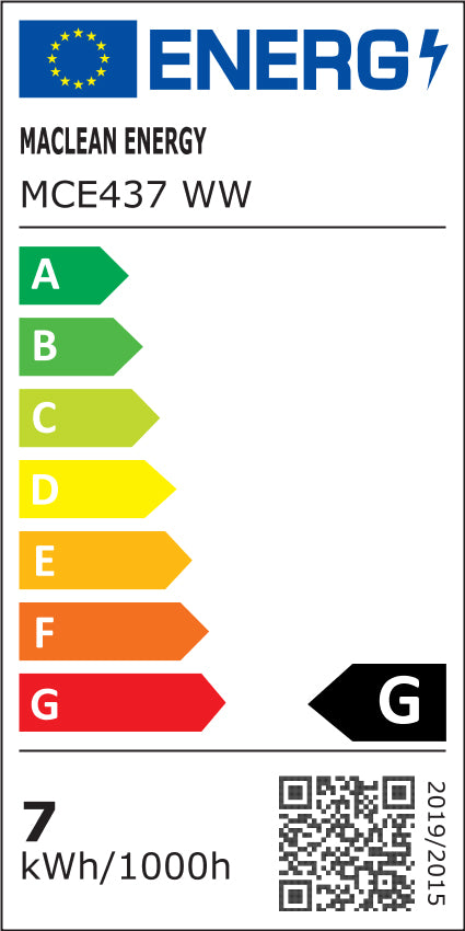6x Maclean LED крушка, GU10, 7W, 220-240V~, 50/60Hz, топло бял цвят, 3000K, 490 лумена, MCE437 WW