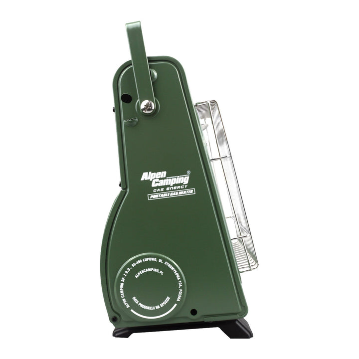 Преносима газова печка Alpen Camping, консумация на газ 124 g/h, пиезоелектрично запалване, IK-1000 PRO, ICELAND + 4 патрона