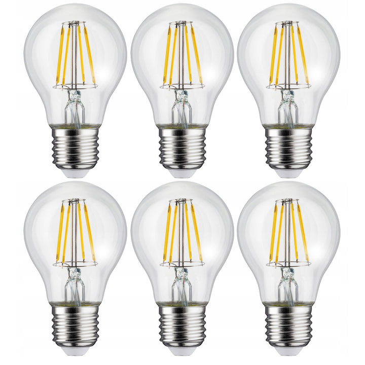 6x Maclean LED лампа с нажежаема жичка, E27, 11W, 230V, WW топло бяло 3000K, 1500lm Retro Edison декоративна A60, MCE280