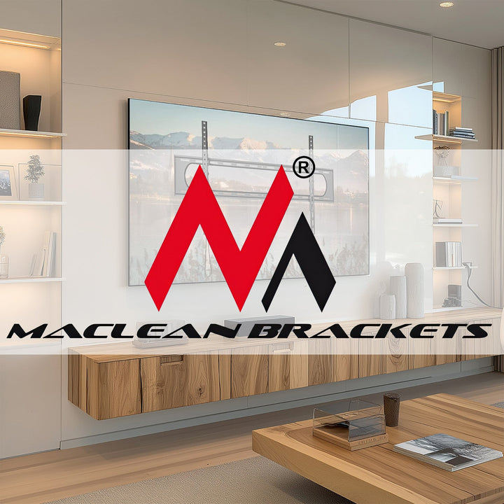 Монтажна стойка за телевизор или монитор Maclean, макс. VESA 900x600, 60-120", 120 кг, черна, MC-750N