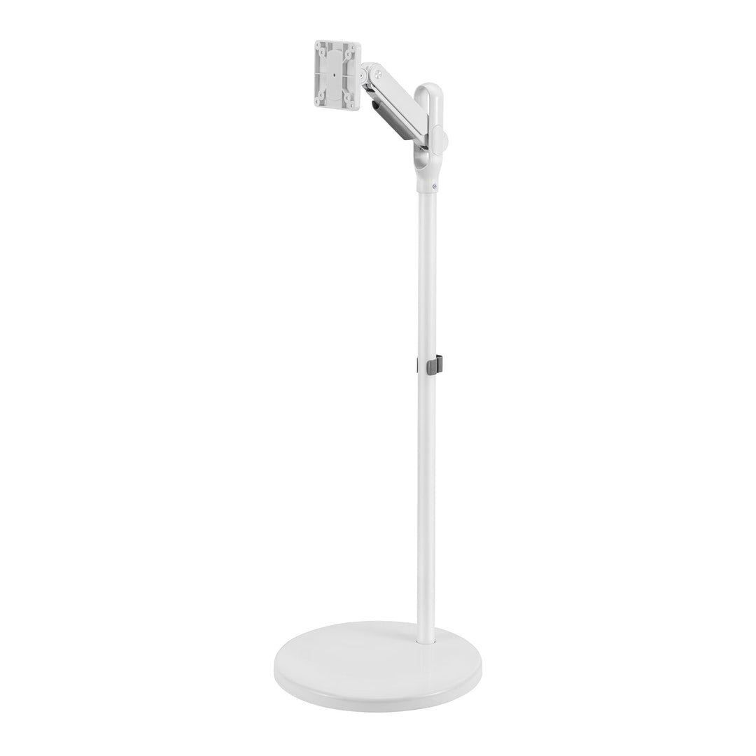 Маклин мобилна стойка за монитор/телевизор, газова пружина, 17"-35", 2-10 кг, бяла, MC-970W