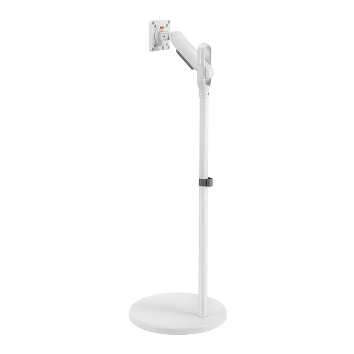 Маклин мобилна стойка за монитор/телевизор, газова пружина, 17"-35", 2-10 кг, бяла, MC-970W
