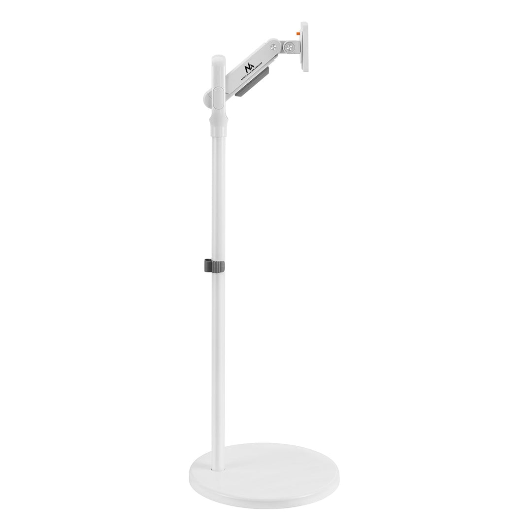 Маклин мобилна стойка за монитор/телевизор, газова пружина, 17"-35", 2-10 кг, бяла, MC-970W