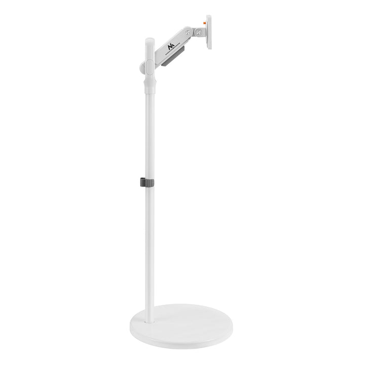 Маклин мобилна стойка за монитор/телевизор, газова пружина, 17"-35", 2-10 кг, бяла, MC-970W
