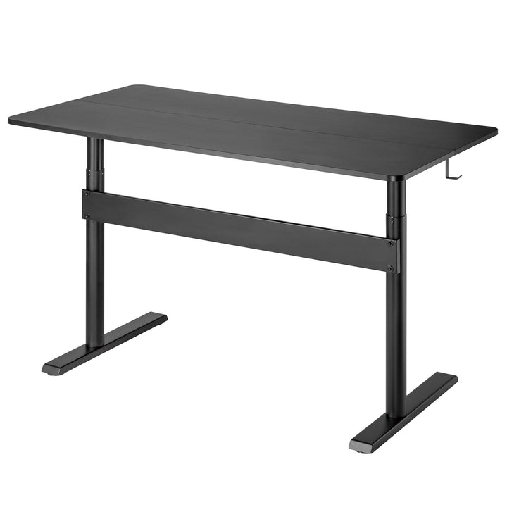 Работно бюро Ergo с плот 140x68 cm, газови амортисьори, регулиране на височината, за работа в изправено или седнало положение, максимална височина 115 cm, ER-453