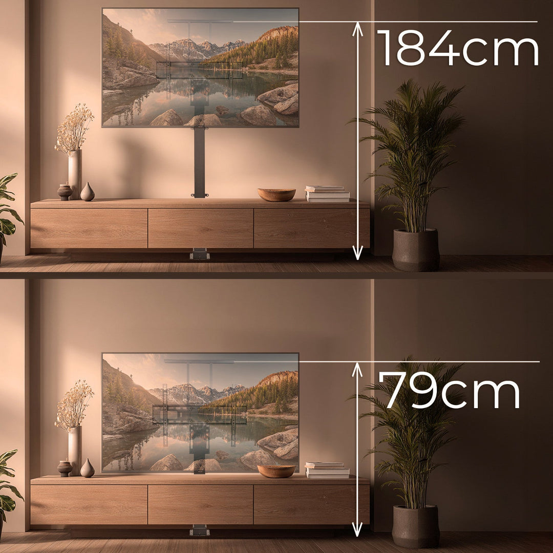 Електрически изтеглящ се телевизионен монтаж Maclean, TUYA, 37''-80'', VESA 600x400, макс. 60 кг, MC-866T