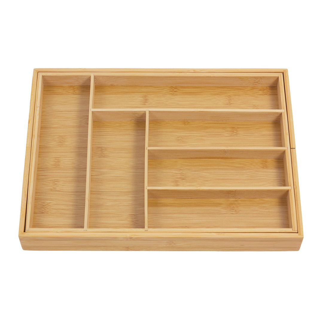 GreenBlue разтегателен органайзер за прибори от бамбук, 325–500 × 430 × 45 mm, GB379