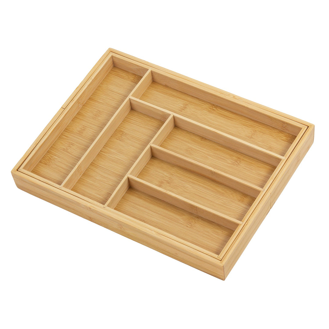 GreenBlue разтегателен органайзер за прибори от бамбук, 325–500 × 430 × 45 mm, GB379