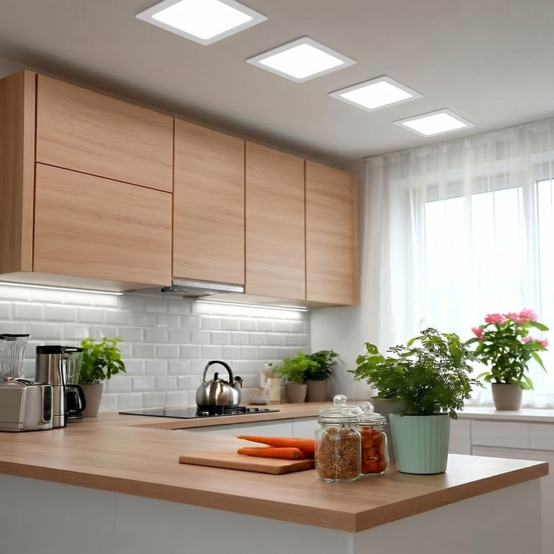 LED панел за таван Maclean, вграден SLIM, 18W, неутрално бял 4000K, 170*170*26mm, 1900lm, MCE374 S