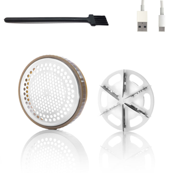 Бръснач за тъкани Adler, USB зарядно, LCD дисплей, 3 настройки за скорост, четка, AD 9617