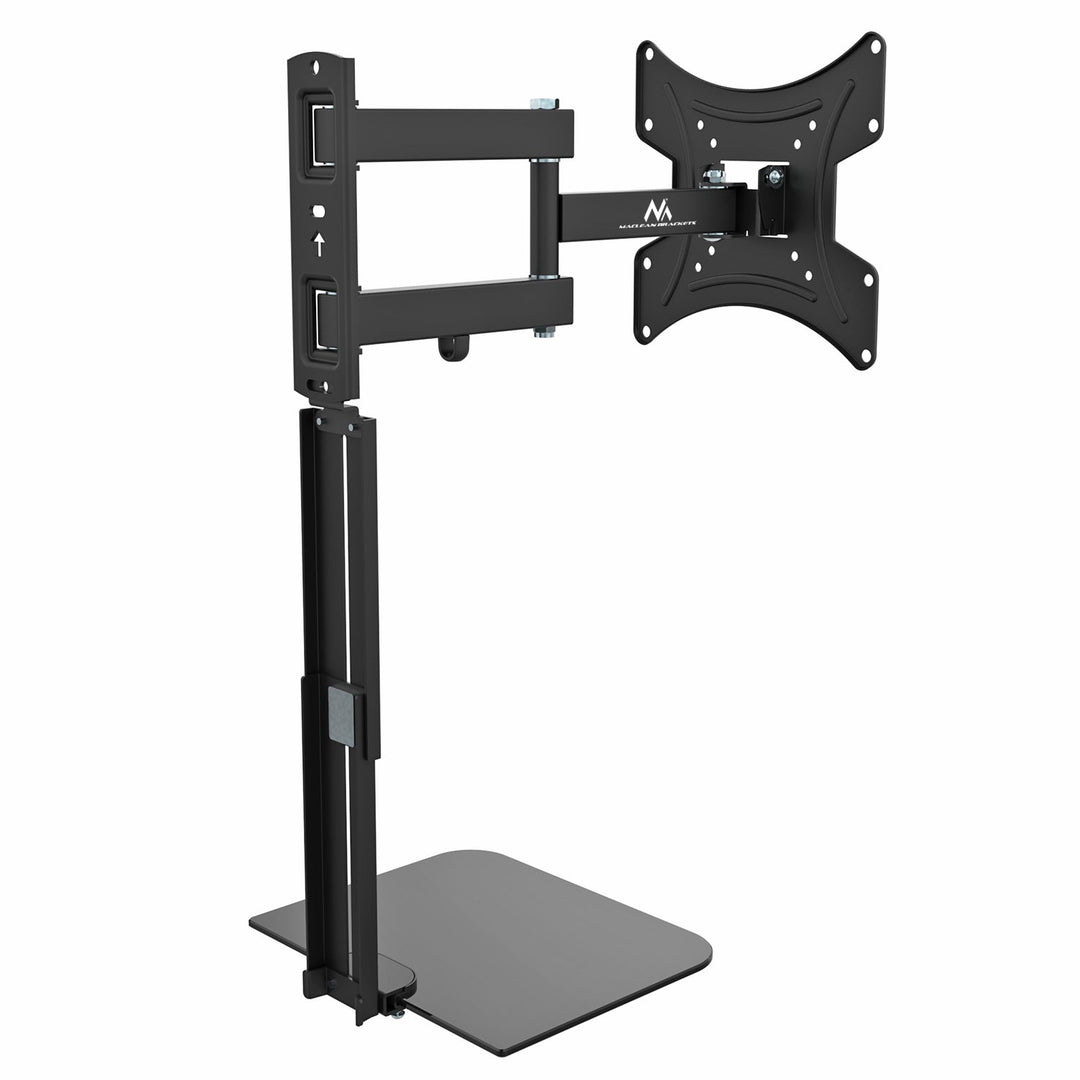 Стойка за телевизор с рафт за DVD Maclean, VESA 200x200, 23"-43", 25 кг, MC-771A