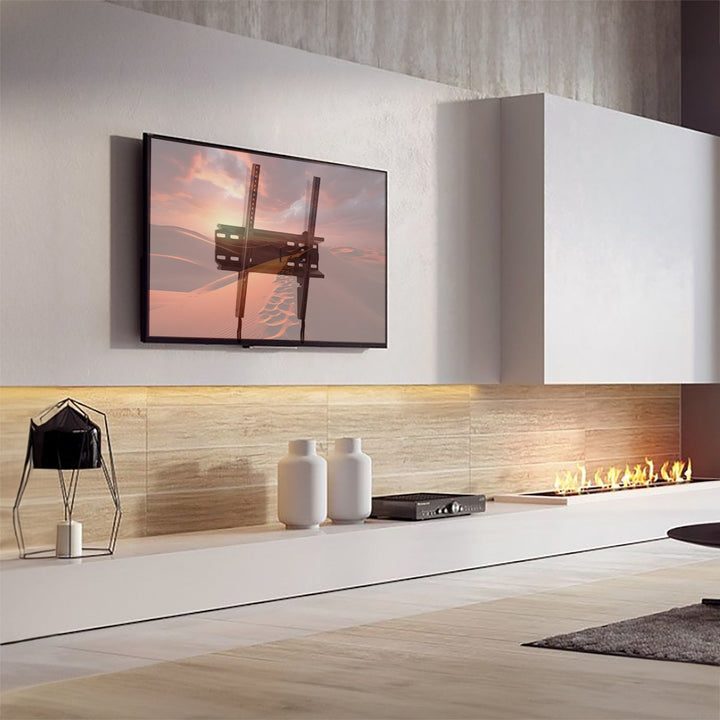 Монтажна стойка за телевизор или монитор Maclean, макс. VESA 400x400, 32-70", 45 кг, черна, MC-748A