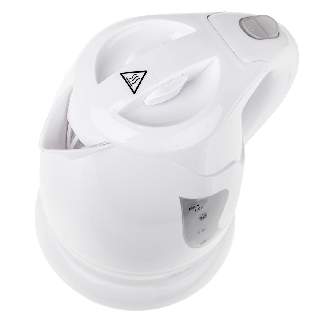 Безжична електрическа кана Adler, 850 W, 1 л, бяла, AD 08 in