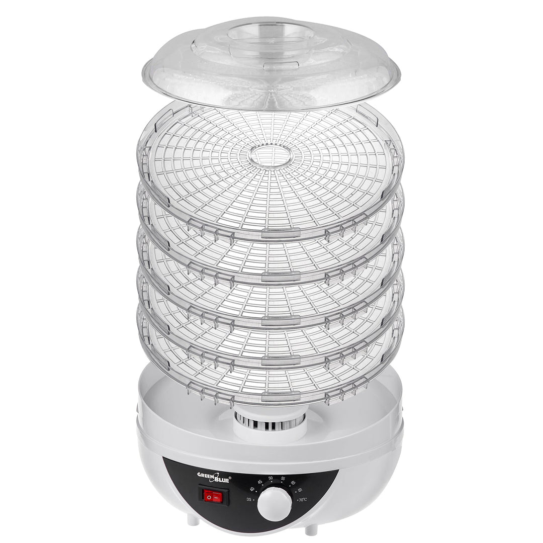 GreenBlue сушилня за гъби, зеленчуци и плодове, мощност 250 W – много тиха, GB195 британски щепсел