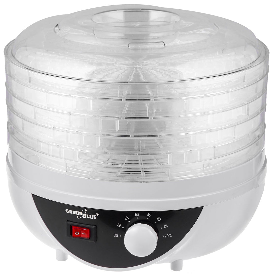 GreenBlue сушилня за гъби, зеленчуци и плодове, мощност 250 W – много тиха, GB195 британски щепсел