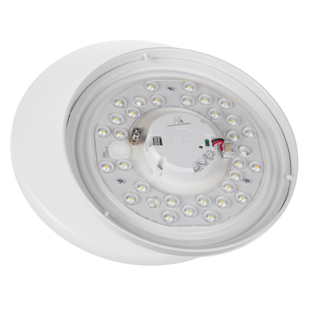 LED таванска лампа Maclean със сензор, 5,8 GHz микровълнов сензор, 4000 K, 12 W, 950 lm, IP44, MCE347