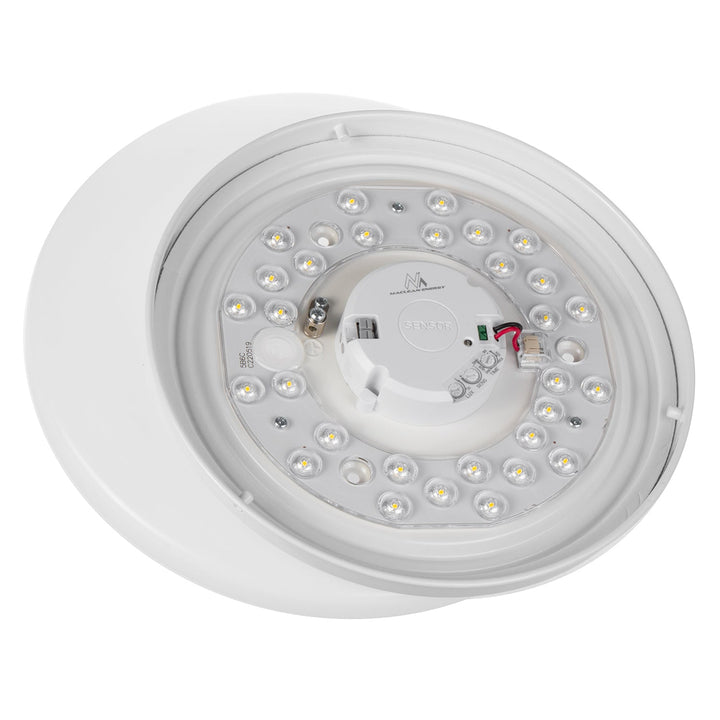 LED таванска лампа Maclean със сензор, 5,8 GHz микровълнов сензор, 4000 K, 12 W, 950 lm, IP44, MCE347