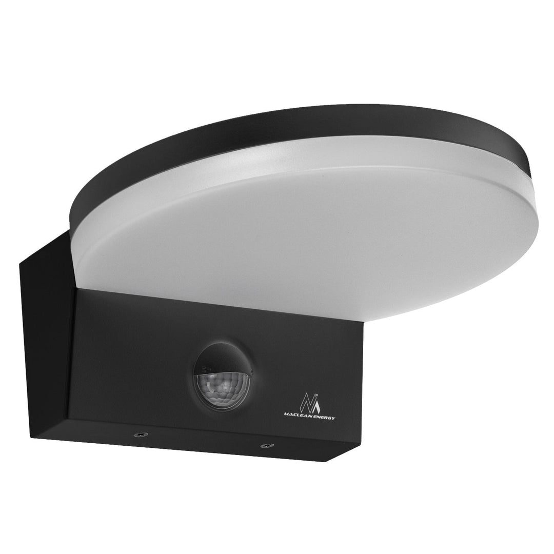 LED лампа Maclean с датчик за движение, PIR датчик за движение, черна, 15W, IP65, 1560lm, неутрално бял цвят (4000K) MCE344 B
