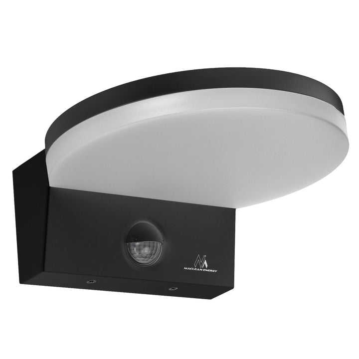 LED лампа Maclean с датчик за движение, PIR датчик за движение, черна, 15W, IP65, 1560lm, неутрално бял цвят (4000K) MCE344 B