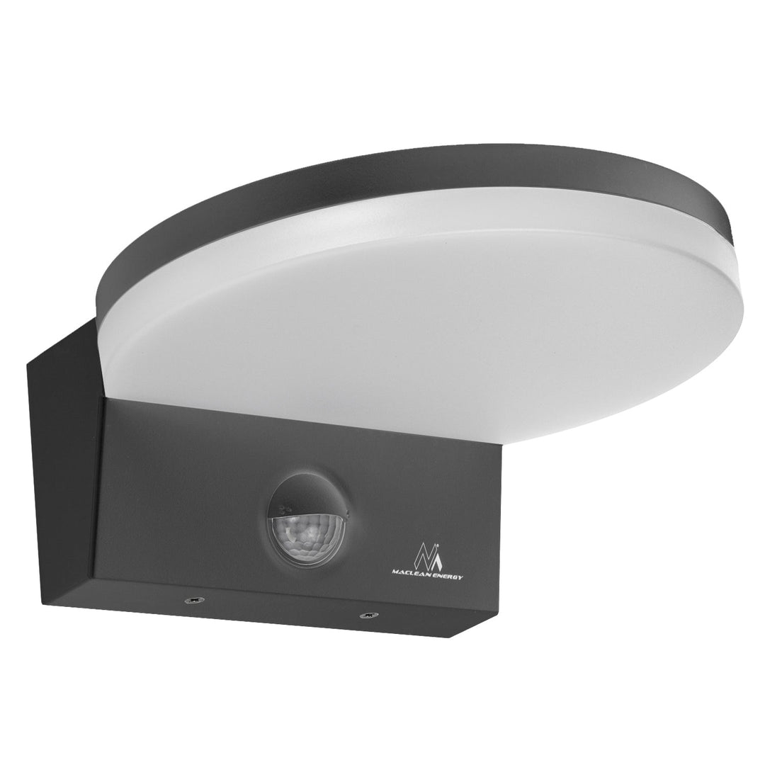 LED лампа Maclean с датчик за движение, PIR датчик за движение, сива, 15W, IP65, 1560lm, неутрално бял цвят (4000K) MCE344 GR