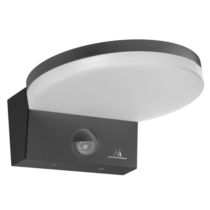 LED лампа Maclean с датчик за движение, PIR датчик за движение, сива, 15W, IP65, 1560lm, неутрално бял цвят (4000K) MCE344 GR