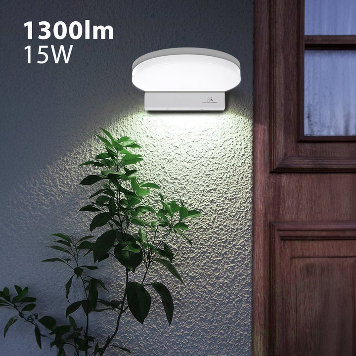 LED лампа Maclean, бяла, 15 W, IP65, 1300 lm, неутрално бял цвят (4000 K) MCE346 W