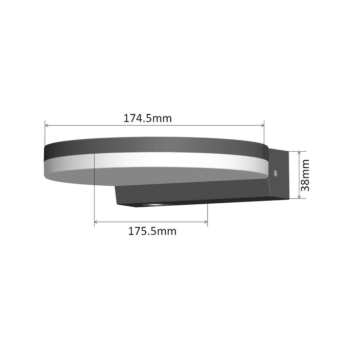 LED лампа Maclean, черна, 15 W, IP65, 1300 lm, неутрално бял цвят (4000 K) MCE346 B