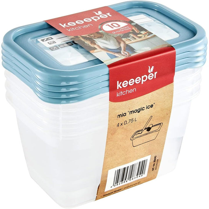 Комплект от 4 хранителни контейнера Mia Magic Ice Keeper 750 мл