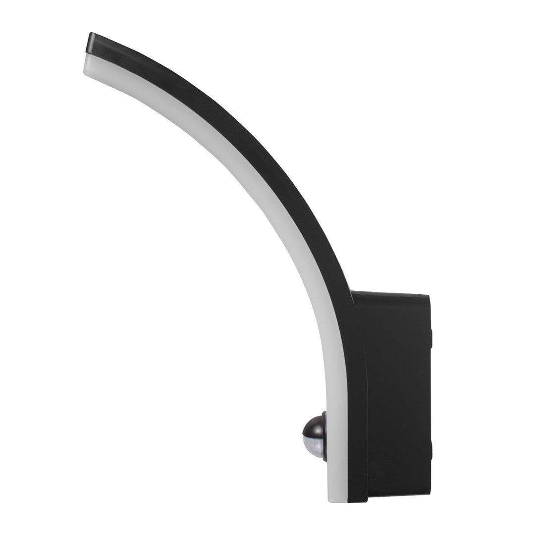 Maclean 20W IP65 2000lm черна 4000K LED лампа с датчик за движение