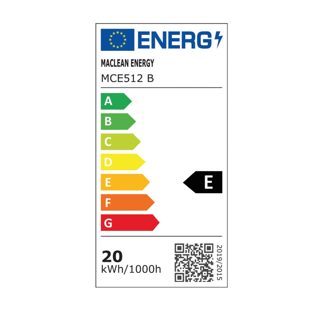 Maclean 20W IP65 2000lm черна 4000K LED лампа с датчик за движение