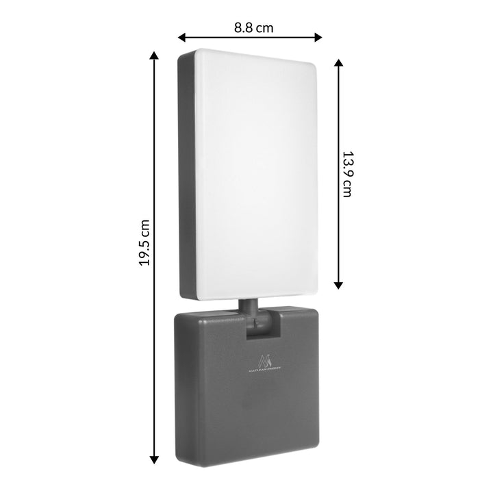 LED лампа Maclean, сива, 10 W, 700 lm, IP65, неутрално бяла, 4000 K