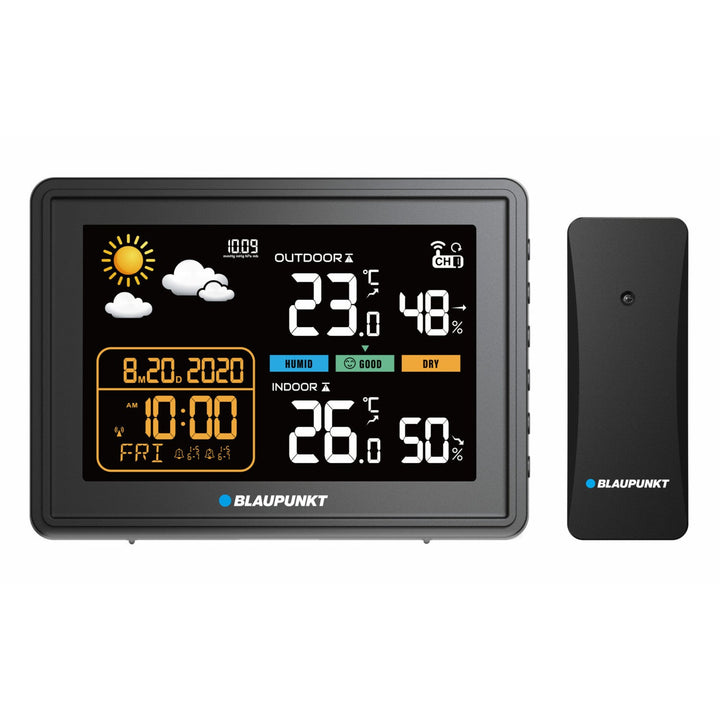 Метеорологична станция Blaupunkt, хигрометър, налягане, прогноза, WS30BK
