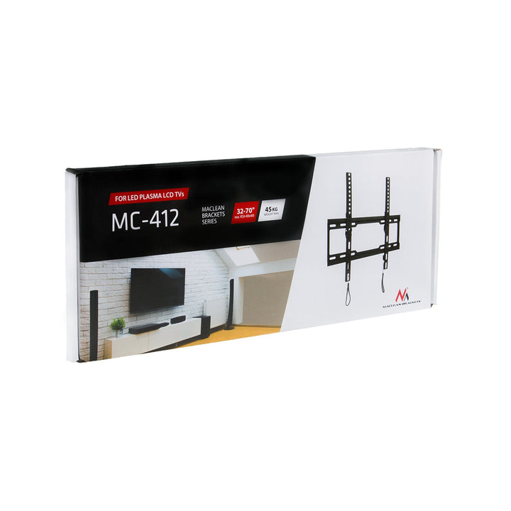Монтаж за телевизор Maclean, макс. VESA 400x400, 32-70", 45 кг, настройка на наклона +0°~-10°, MC-412