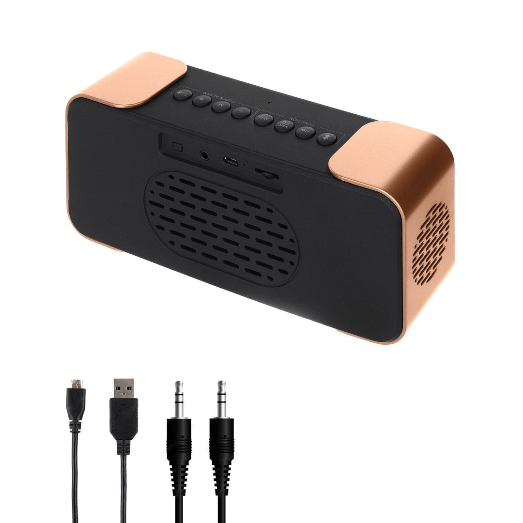 Adler AD 1190 Безжичен радиобудилник от мед с LED дисплей и Bluetooth функция