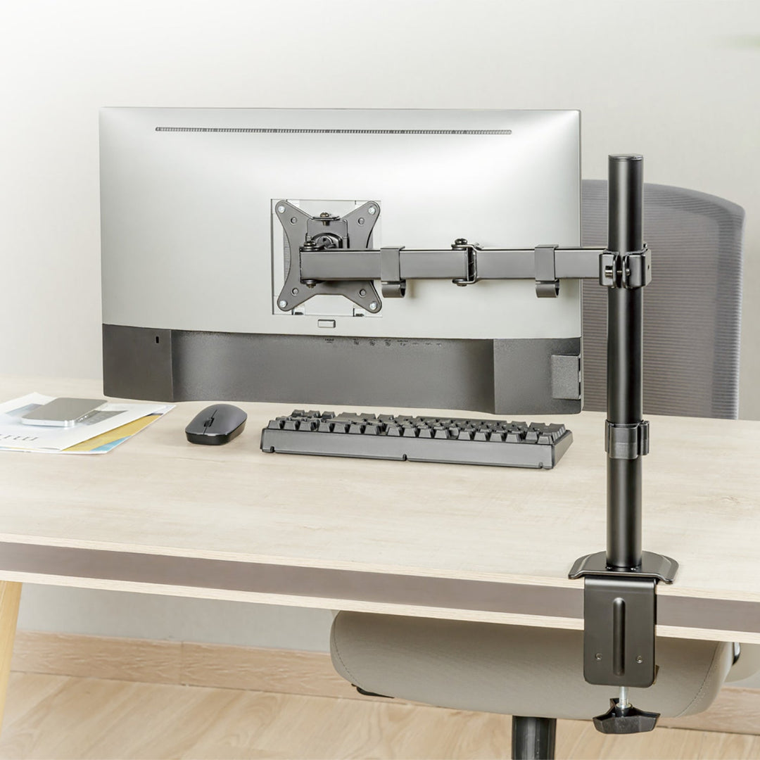 Maclean LCD монитор за монтаж на бюро, 17-32", 9 кг, VESA 75x75 и 100x100 двойна рамо, MC-753N