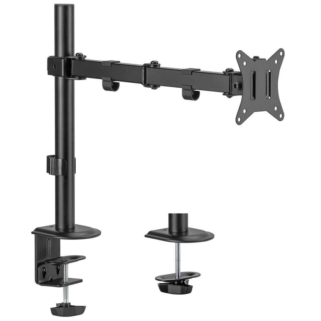 Maclean LCD монитор за монтаж на бюро, 17-32", 9 кг, VESA 75x75 и 100x100 двойна рамо, MC-753N