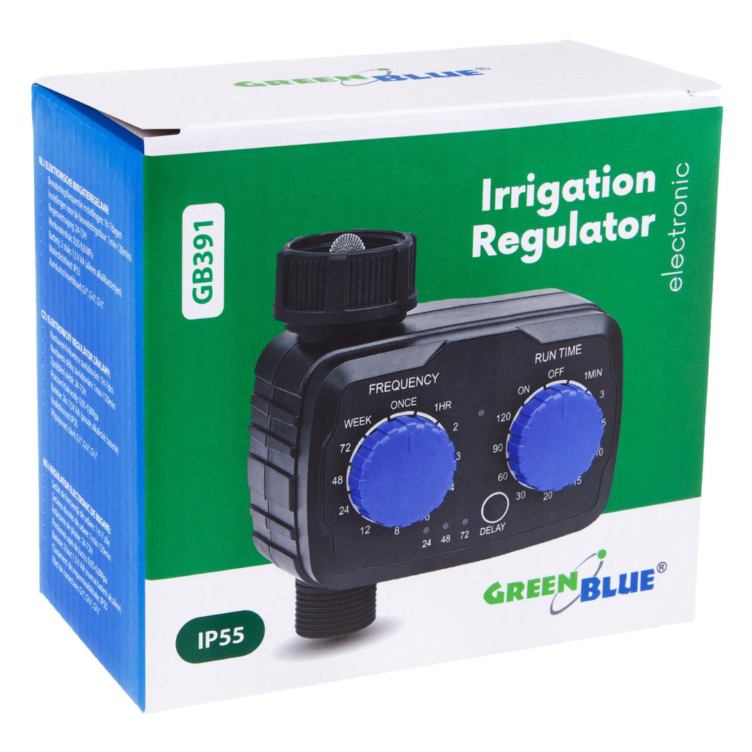 GreenBlue електронен контролер за напояване, програмист, захранване 2x 1,5V AA, GB391