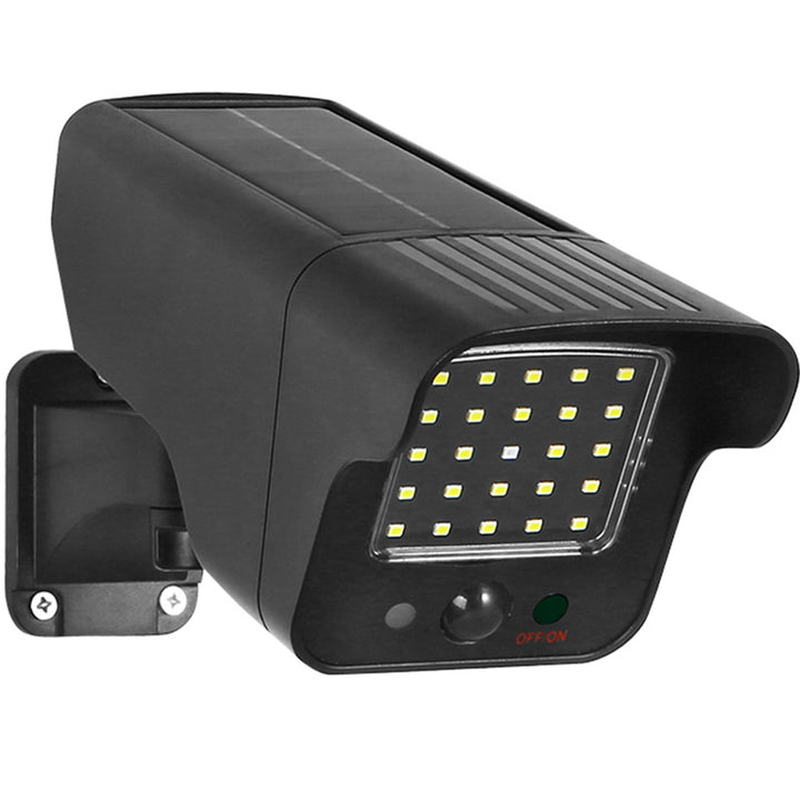 SOL1803S фалшива камера, слънчево захранване, мигащ LED, датчик за движение, LED осветление, безплатен стикер