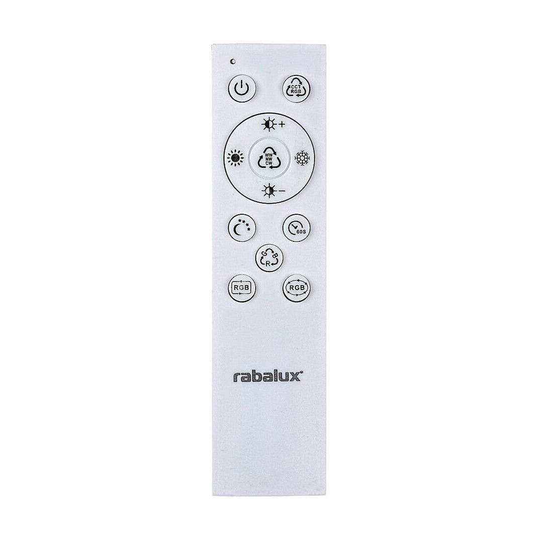 Лампа Rabalux, плафон, LED 40W, черна, дистанционно управление, Ludano