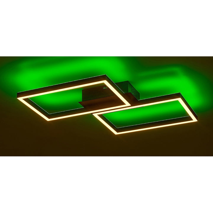 Лампа Rabalux, плафон, LED 40W, черна, дистанционно управление, Ludano